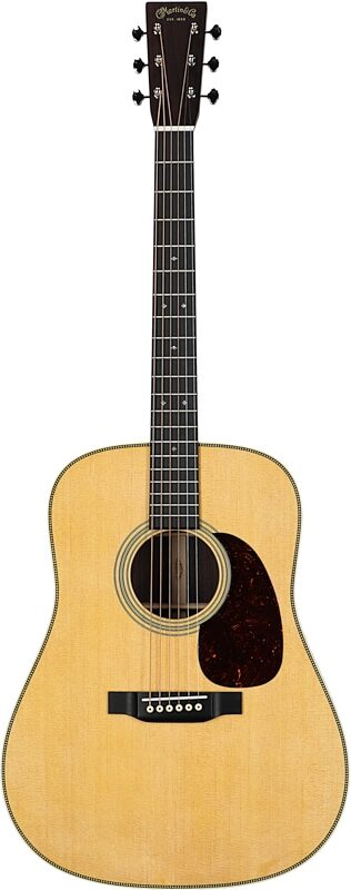 Martin HD-28 Redesign Acoustic Guitar (with Case), Natural, Full Straight Front