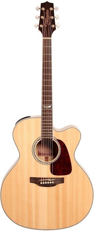 Takamine GJ72CE Jumbo Acoustic-Electric Guitar, Natural, Full Straight Front