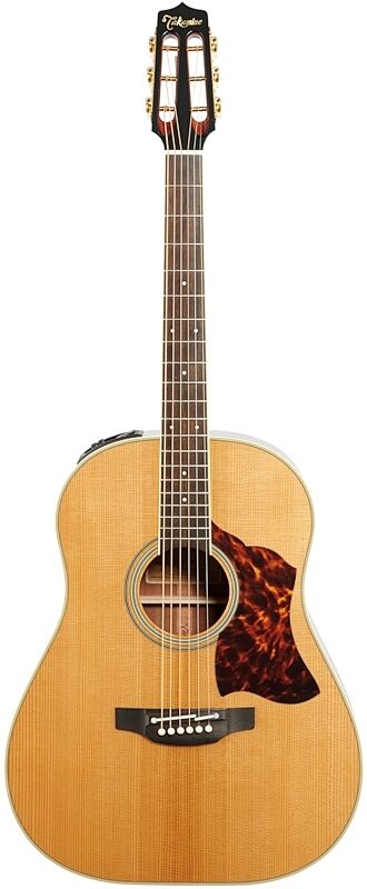 Takamine CRN-TS1 Slope Shoulder Dreadnought Acoustic-Electric Guitar (with Case), Natural, Full Straight Front