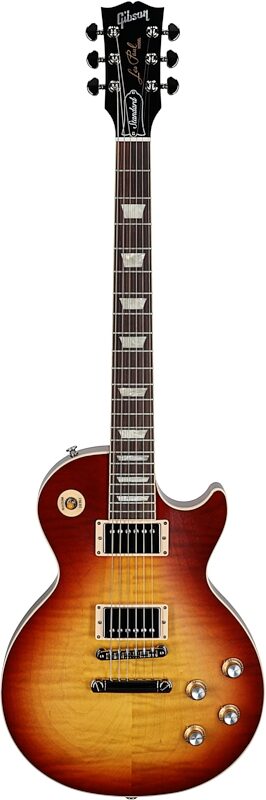 Gibson Les Paul Standard '60s Faded Electric Guitar (with Case), Vintage Bourbon Burst, Full Straight Front