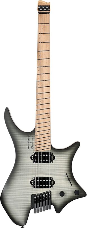 Strandberg Boden Original NX6 Electric Guitar (with Gig Bag), Charcoal Black, Full Straight Front
