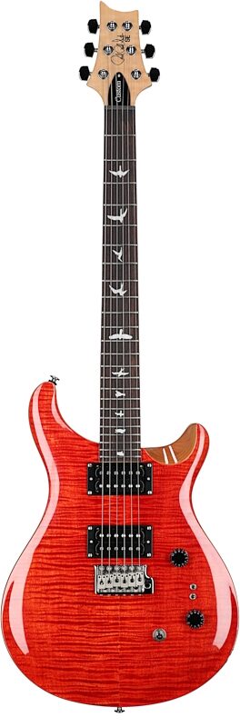 PRS Paul Reed Smith SE Custom 24-08 Electric Guitar (with Gig Bag), Blood Orange, Full Straight Front