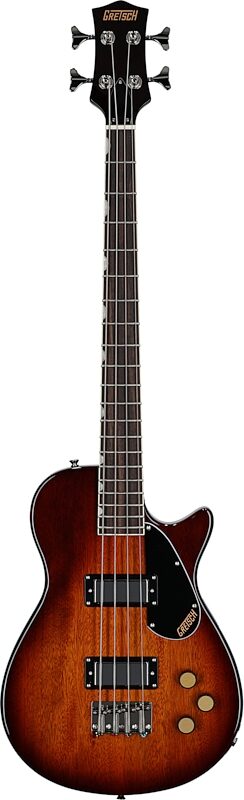 Gretsch Streamliner Jet Club Electric Bass, Havana Burst, Full Straight Front