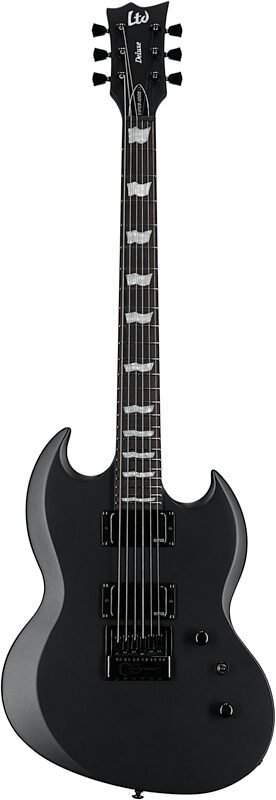 ESP LTD Viper 1000 Evertune Electric Guitar, Charcoal Metallic Satin, Full Straight Front