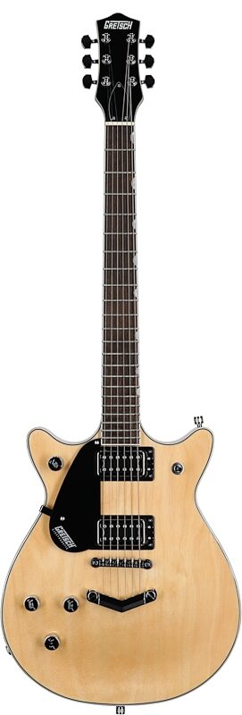Gretsch G5222-LH Electromatic Double Jet BT Electric Guitar, Left-Handed, Natural, Full Straight Front