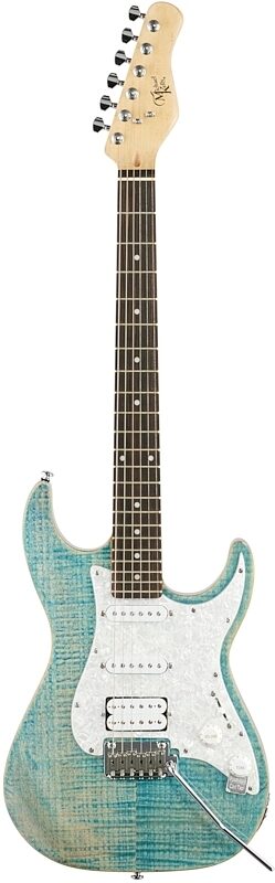 Michael Kelly 1963 Electric Guitar, Ebony Fingerboard, Blue Jean Wash, Full Straight Front