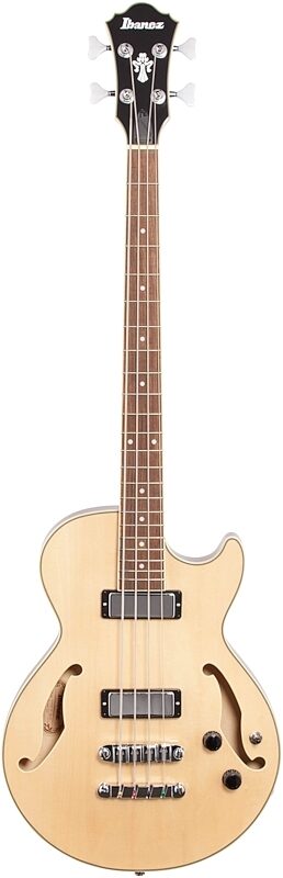Ibanez AGB200 Artcore Semi-Hollow Electric Bass, Natural, Full Straight Front