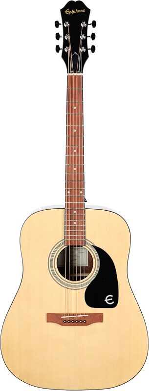 Epiphone Songmaker FT-100 Acoustic Guitar Player Pack, Natural, Full Straight Front