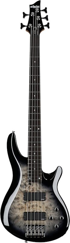 Schecter C-5 Plus Electric Bass, Charcoal Burst, Full Straight Front
