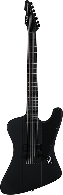 ESP LTD Phoenix 7 Baritone Electric Guitar, Black Metal, Blemished, Full Straight Front