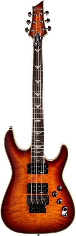 Schecter Omen Extreme 6 FR Electric Guitar with Floyd Rose, Vintage Sunburst, Full Straight Front