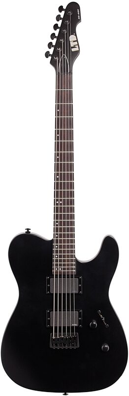 ESP LTD TE-401 Electric Guitar, Black Satin, Full Straight Front