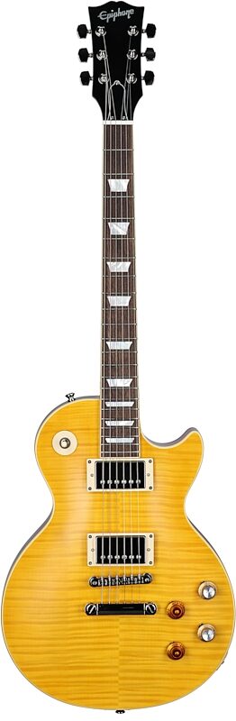 Epiphone Kirk Hammett "Greeny" 1959 Les Paul Standard Electric Guitar (with Case), Greeny Burst, Full Straight Front