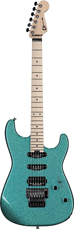 Charvel Pro-Mod San Dimas Style 1 HSS FR M Electric Guitar, Aqua Flake, USED, Blemished, Full Straight Front