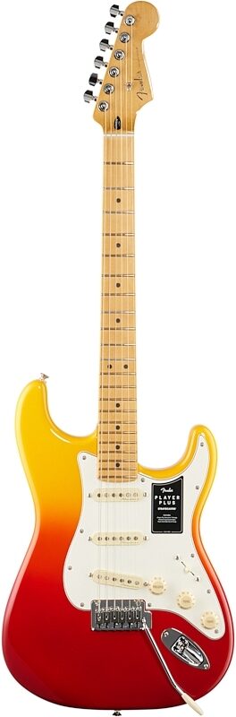 Fender Player Plus Stratocaster Electric Guitar, Maple Fingerboard (with Gig Bag), Tequila Sunrise, Full Straight Front