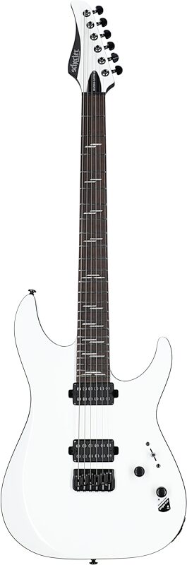 Schecter Reaper 6 Custom Electric Guitar, Gloss White, Full Straight Front