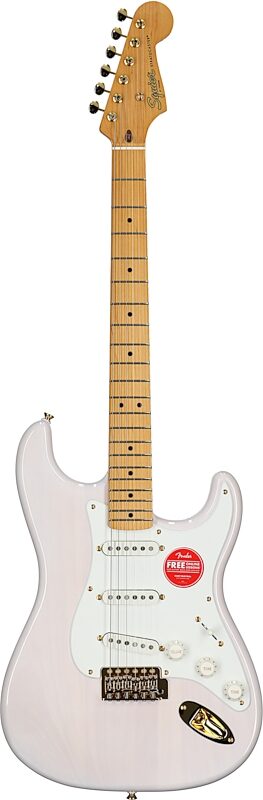 Squier Classic Vibe '50s Stratocaster Electric Guitar, with Maple Fingerboard, White Blonde, Full Straight Front