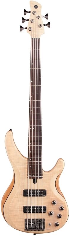 Yamaha TRBX605FM Electric Bass, 5-String, Satin Natural, Full Straight Front