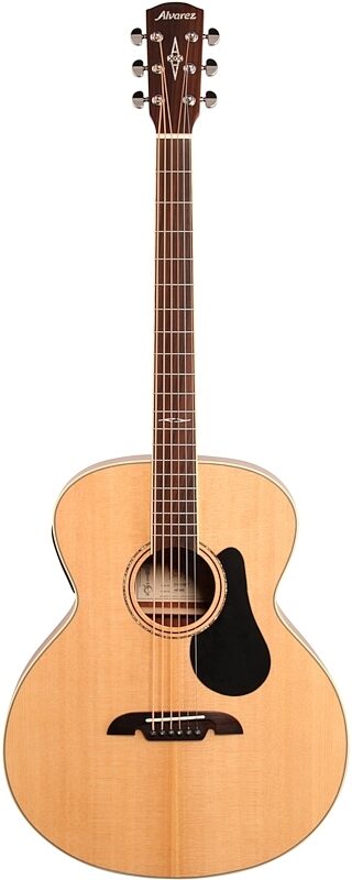 Alvarez ABT60E Baritone Acoustic-Electric Guitar, Natural, Full Straight Front