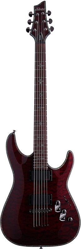Schecter C-1 Hellraiser Electric Guitar, Black Cherry, Full Straight Front