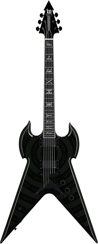 Wylde Audio Warhammer FR Electric Guitar, Norse Dragon BE Green, Full Straight Front