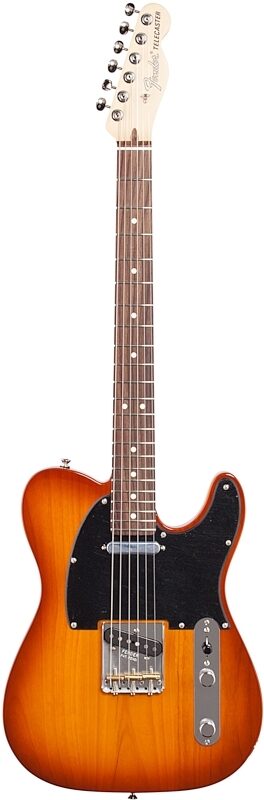 Fender American Performer Telecaster Electric Guitar, Rosewood Fingerboard (with Gig Bag), Honeyburst, Full Straight Front