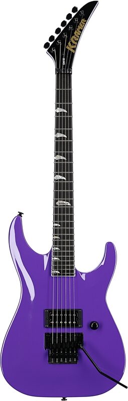 Kramer SM-1H Floyd Rose Electric Guitar, Shockwave Purple, Blemished, Full Straight Front