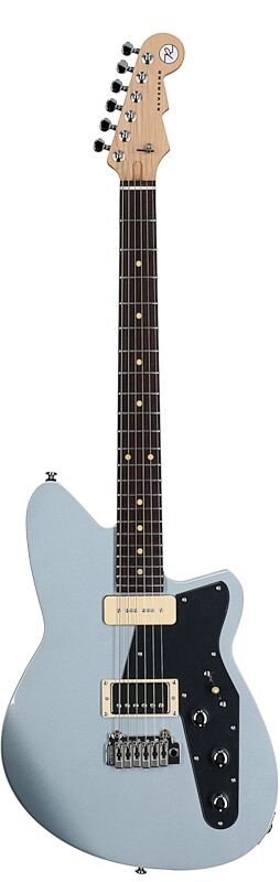 Reverend Double Agent W Electric Guitar, Metallic Silver Freeze, Rosewood Fretboard, Full Straight Front