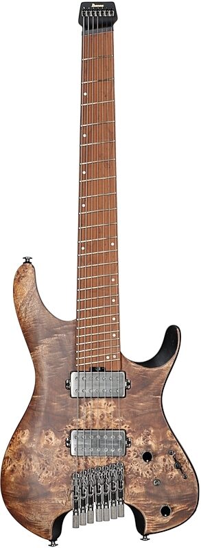 Ibanez QX527PB Electric Guitar, 7-String (with Gig Bag), Antique Brown Stain, Full Straight Front