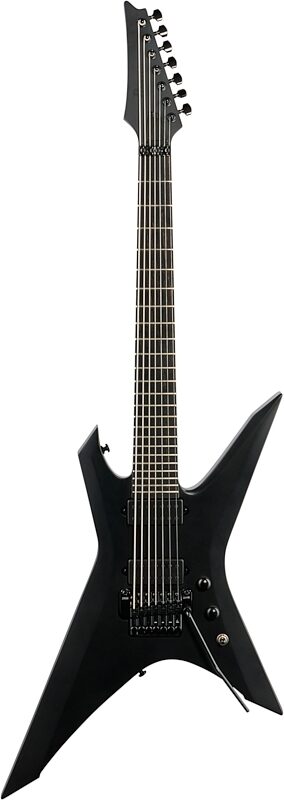 Ibanez XPTB720 Iron Label Xiphos Electric Guitar (with Gig Bag), Black Flat, Full Straight Front