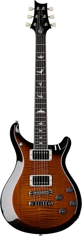 PRS Paul Reed Smith 10th Anniversary S2 McCarty 594 Electric Guitar (with Gig Bag), Black Amber, Full Straight Front