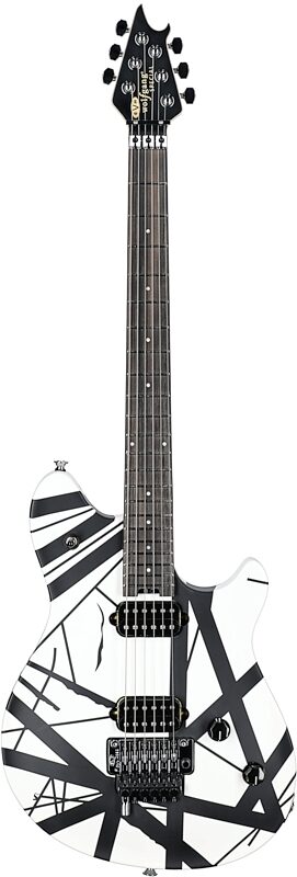 EVH Eddie Van Halen Wolfgang Special Ebony Fingerboard Electric Guitar, Striped Black/White, Full Straight Front