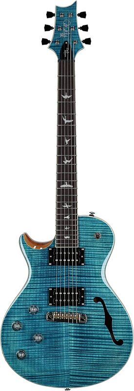 PRS Paul Reed Smith SE Zach Myers 594 Lefty Electric Guitar (with Gig bag), Myers Blue, Full Straight Front