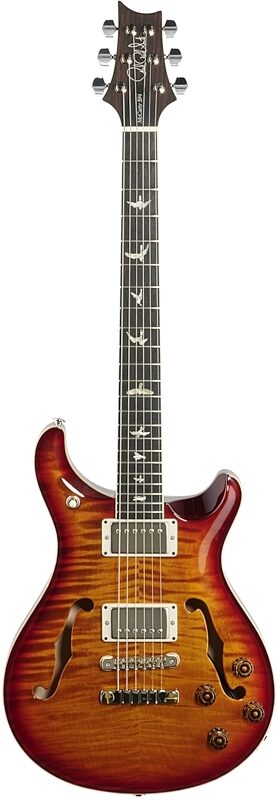 PRS Paul Reed Smith McCarty 594 Hollowbody II Electric Guitar, Dark Cherry Burst, Full Straight Front