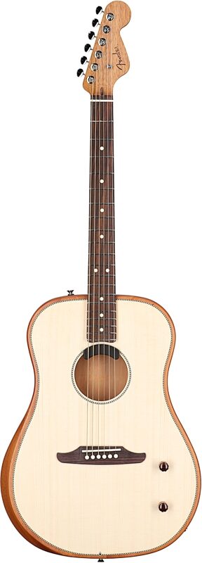 Fender Highway Dreadnought Acoustic-Electric Guitar (with Gig Bag), Natural, Full Straight Front