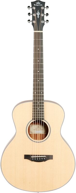 Kepma K3 Series M3-130 Mini Acoustic Guitar, Natural Matte, Full Straight Front