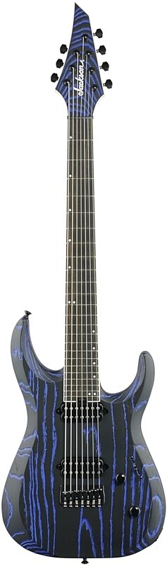 Jackson Pro Dinky DK2 Mod Ash FR7 Electric Guitar, 7-String, Bake Blue, Full Straight Front