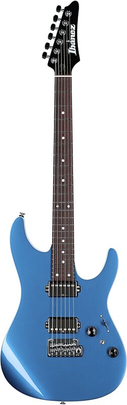 Ibanez Premium AZ42P1 Electric Guitar (with Gig Bag), Prussian Blue Metallic, Full Straight Front