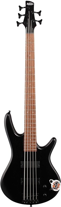 Ibanez GSR205 Electric Bass, 5-String, Weathered Black, Full Straight Front
