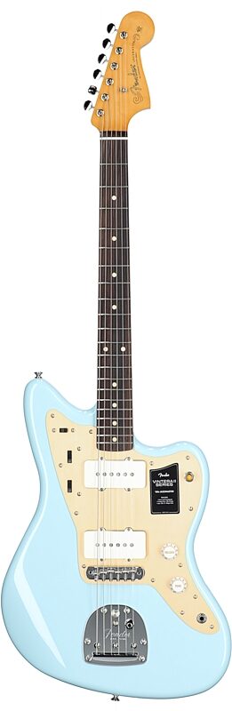 Fender Vintera II '50s Jazzmaster Electric Guitar, Rosewood Fingerboard (with Gig Bag), Sonic Blue, Full Straight Front