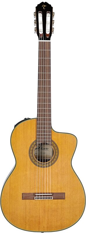 Takamine TC132SC Classical Acoustic-Electric Guitar (with Case), Gloss Natural, Full Straight Front