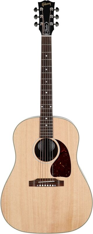 Gibson J-45 Studio Rosewood Acoustic-Electric Guitar, Gloss Finish (with Case), Natural, Full Straight Front