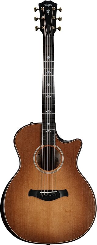 Taylor Builder's Edition 614ce Grand Auditorium Acoustic-Electric Guitar (with Case), Wild Honey Burst, Full Straight Front