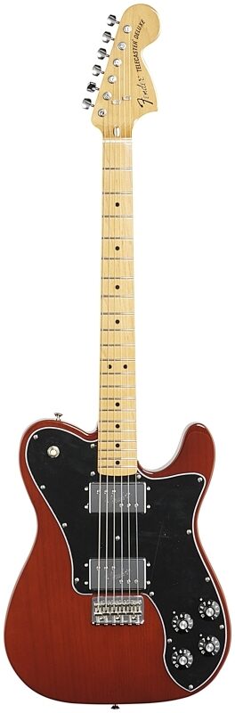 Fender Vintera '70s Telecaster Deluxe Electric Guitar, Maple Fingerboard (with Gig Bag), Mocha, Full Straight Front