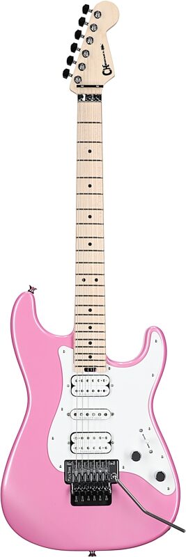 Charvel Pro-Mod So-Cal Style 1 SC3 HSH FR Electric Guitar, Platinum Pink, Full Straight Front