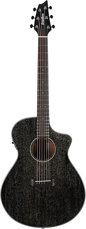 Breedlove ECO Rainforest S Concert CE Acoustic-Electric Guitar, Black Gold, Full Straight Front