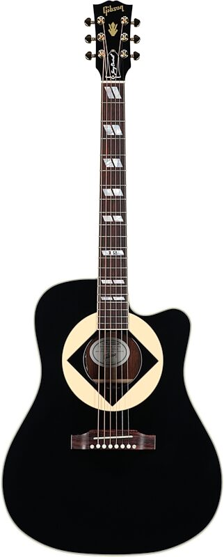 Gibson Jerry Cantrell Atone Songwriter Acoustic-Electric Guitar (with Case), Ebony, Full Straight Front