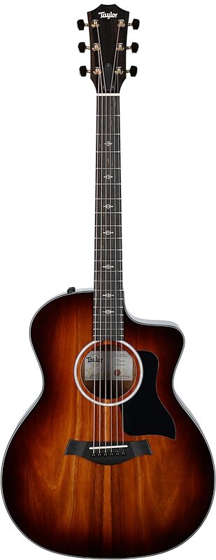 Taylor 224ce-K DLX Grand Auditorium Acoustic-Electric Guitar (with Case), New, Full Straight Front