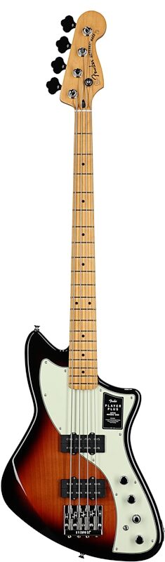Fender Player Plus Meteora Active Bass, Maple Fretboard (with Gig Bag), 3-Color Sunburst, Full Straight Front