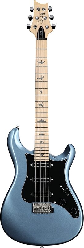 PRS Paul Reed Smith SE NF3 Electric Guitar, with Maple Fingerboard (with Gig Bag), Ice Blue Metallic, Blemished, Full Straight Front